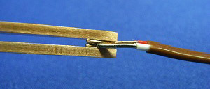 熱電対用ピンセット電極による熱電対のスポット溶接