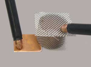 Welding stenress mesh